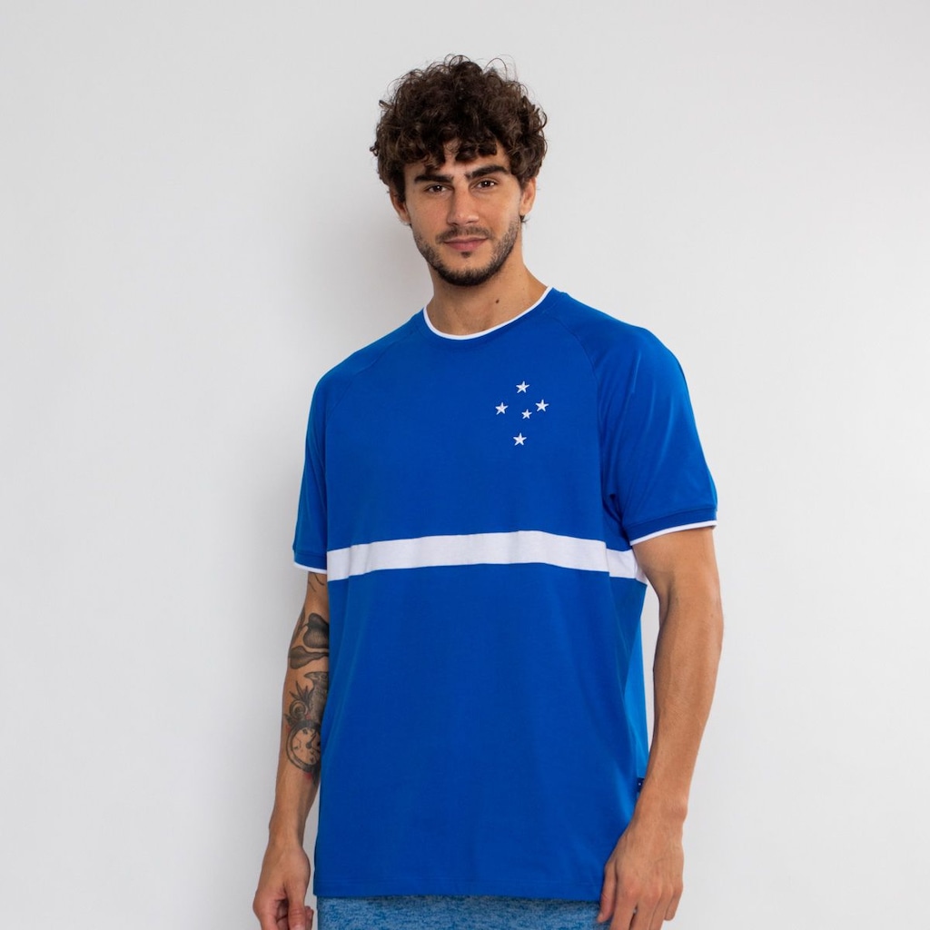 Camiseta do Cruzeiro Surf Center Oficial Raglan Orgulho - Masculina