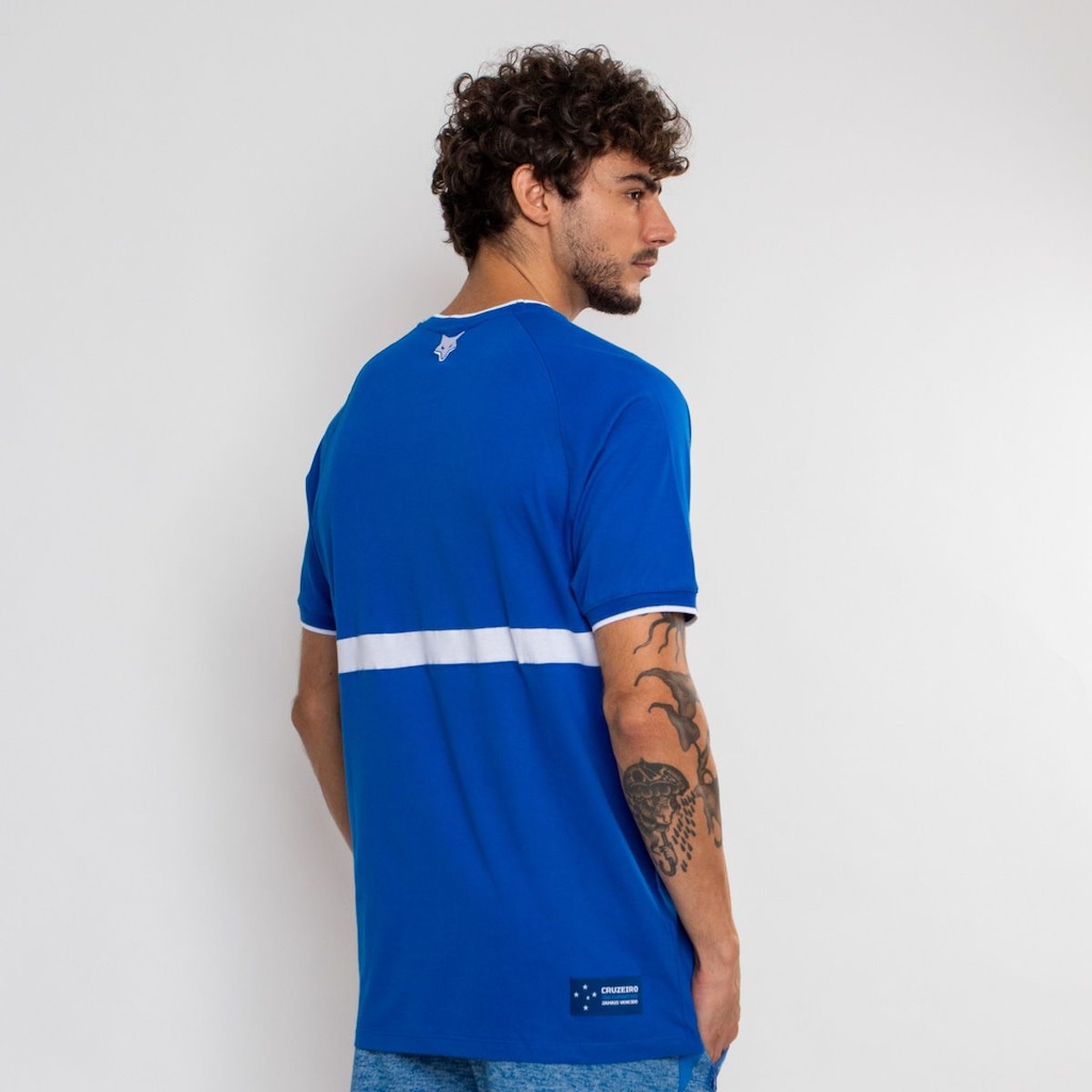 Imagem 2 do produto Camiseta do Cruzeiro Surf Center Oficial Raglan Orgulho - Masculina