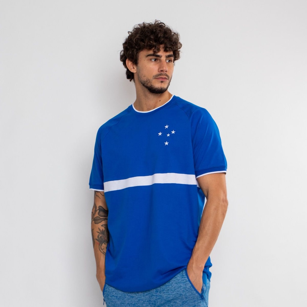 Imagem 5 do produto Camiseta do Cruzeiro Surf Center Oficial Raglan Orgulho - Masculina