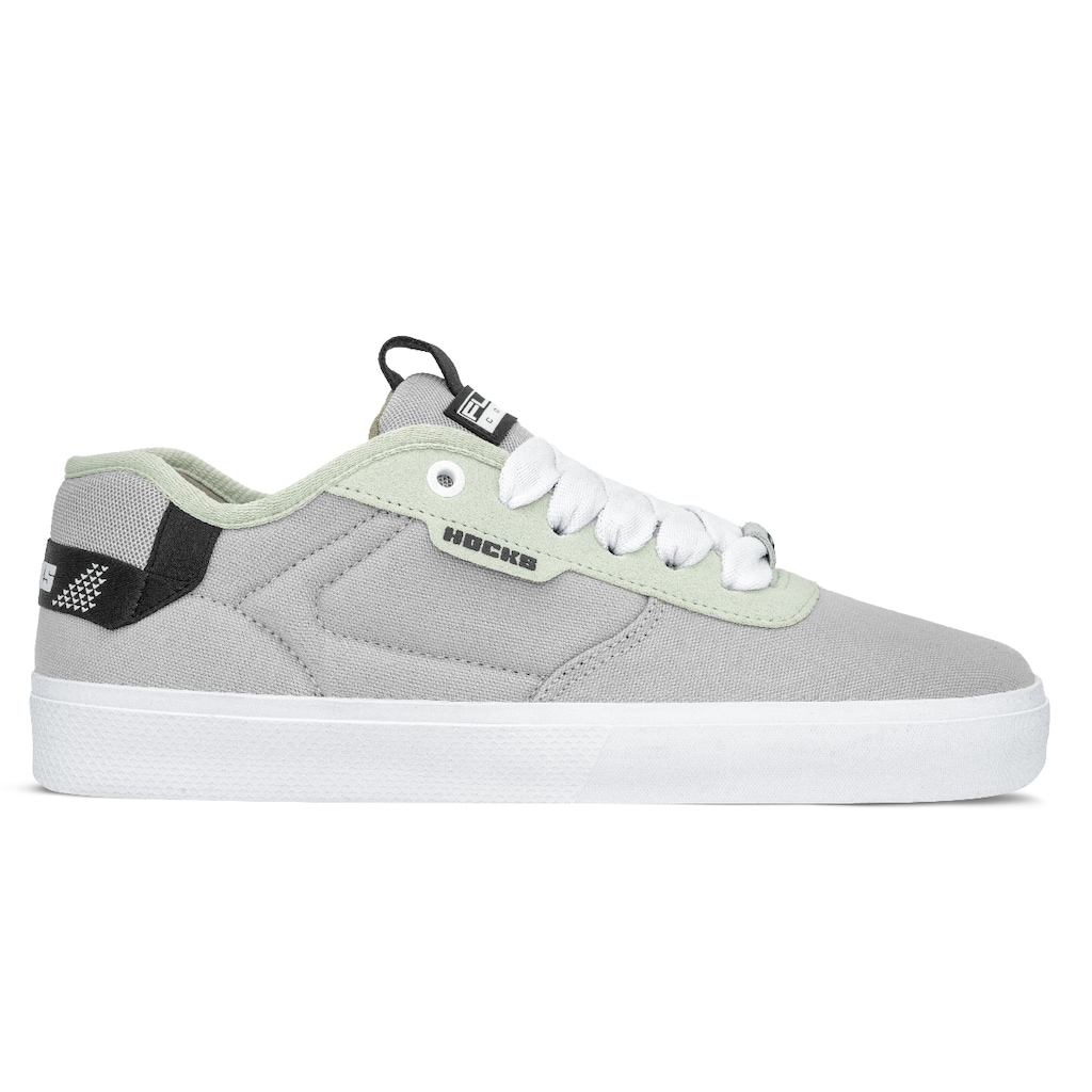 Tênis Hocks Unissex Lona Flat Core Cascalho