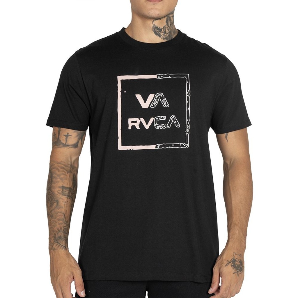 Camiseta RVCA VA All The Way Worn Masculina