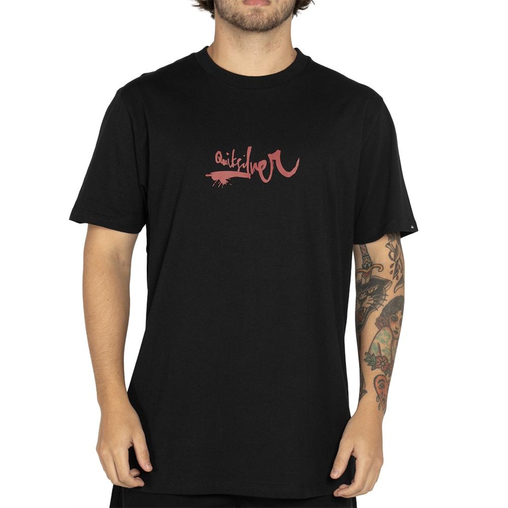 Camiseta Quiksilver Impaired Logo DNA Masculina