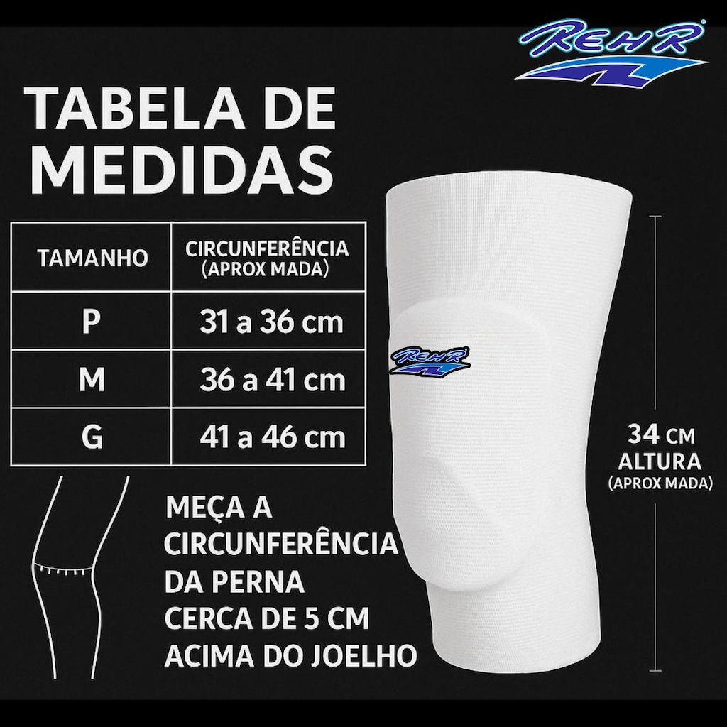 Imagem 4 do produto Joelheira Futsal Evolution Rehr - Adulto