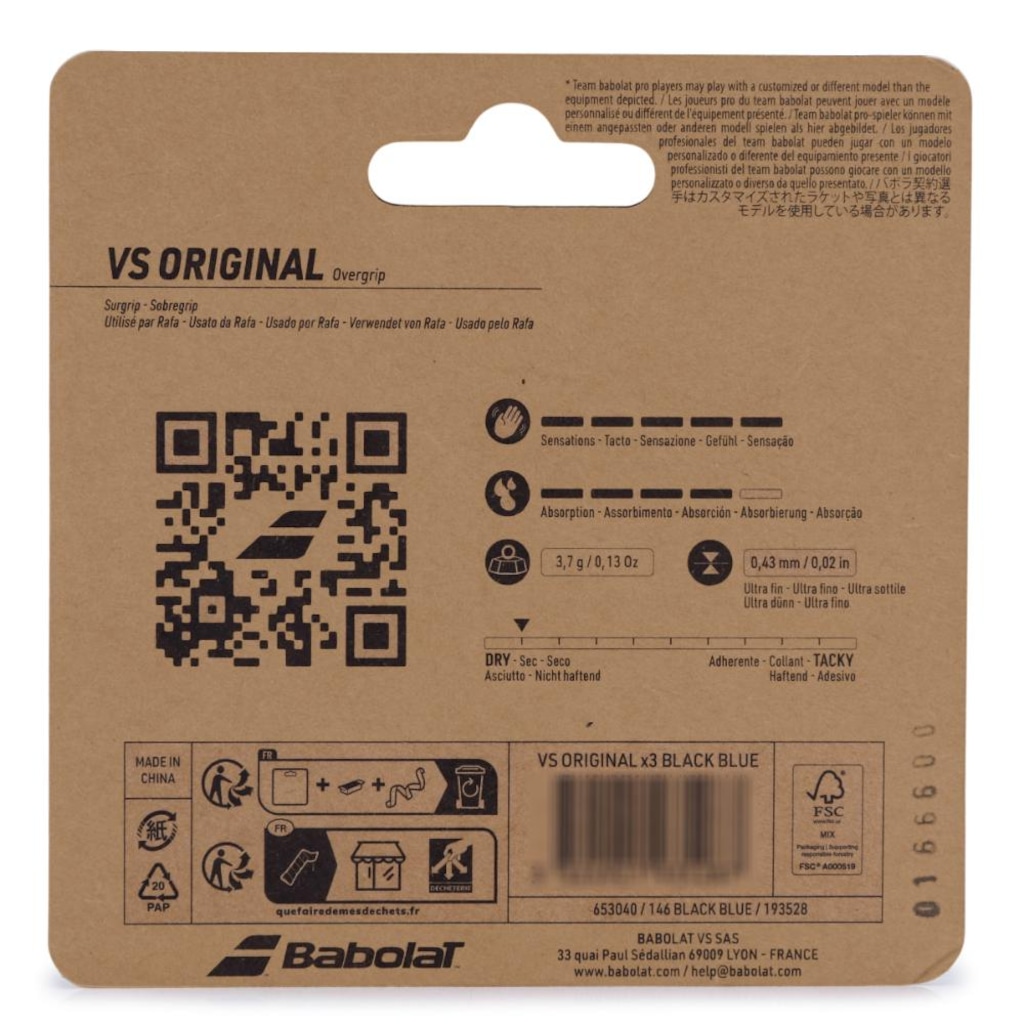 Imagem 3 do produto Overgrip Babolat  VS Original X3
