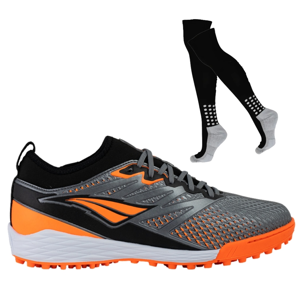 Chuteira Society Adulto Penalty Se7E Locker Y-2 + Par de Meião