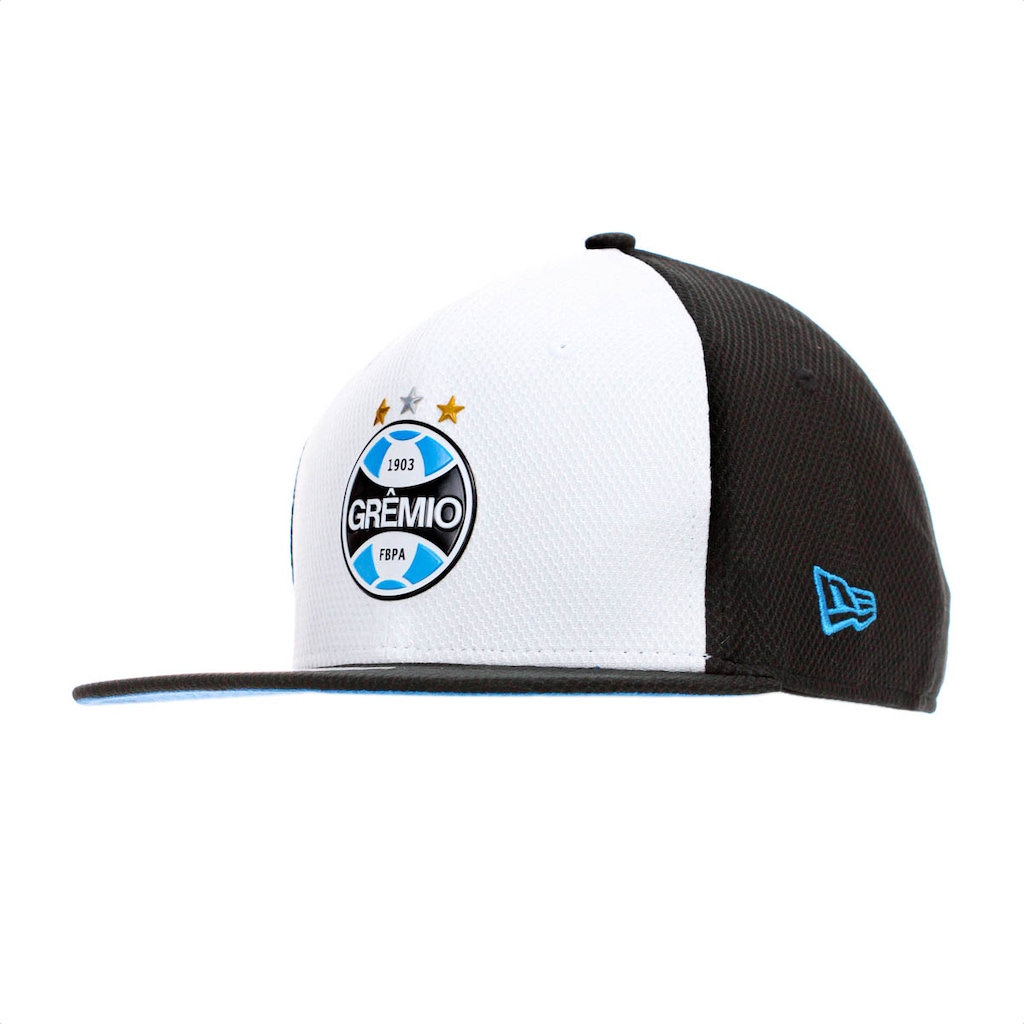 Boné New Era 9Fifty Original Fit Grêmio Diamont Aba Reta Branco - Único