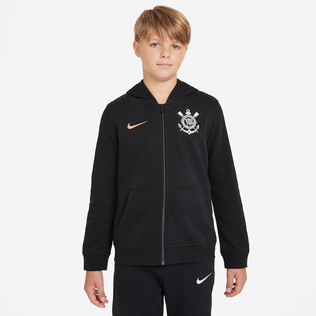 Blusão Infantil do Corinthians Nike Sportswear Club