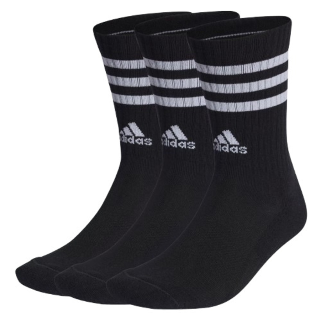 Meia adidas 3 Stripes Cano Longo - Unissex - 3 Pares