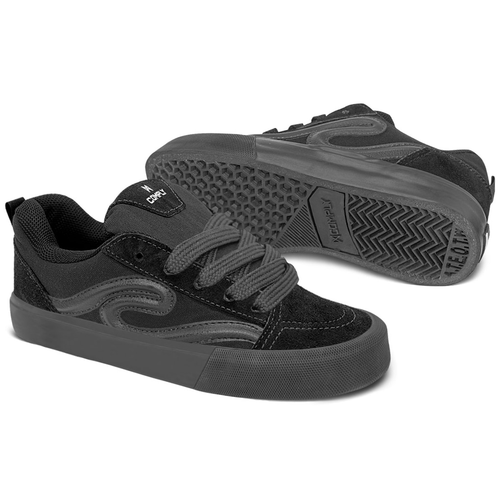 Imagem 2 do produto Tênis Unissex Comply Camurça Fat Lace Rogue All Black