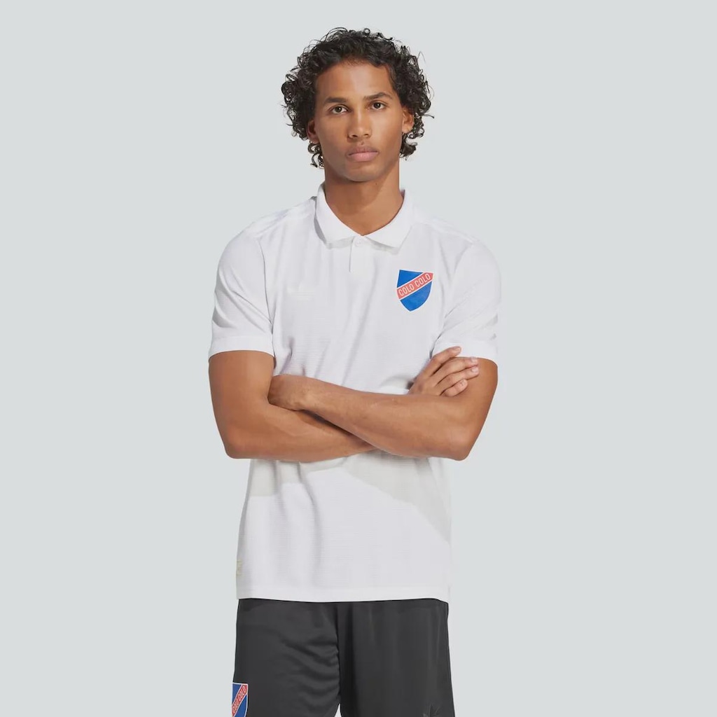Camisa Polo Colo Colo adidas Comemorativa 100 Anos Masculina