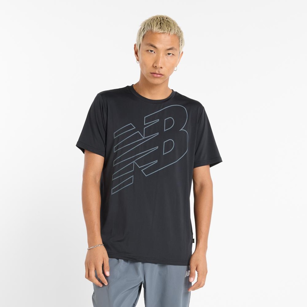 Camiseta New Balance Logo Performance - Masculina