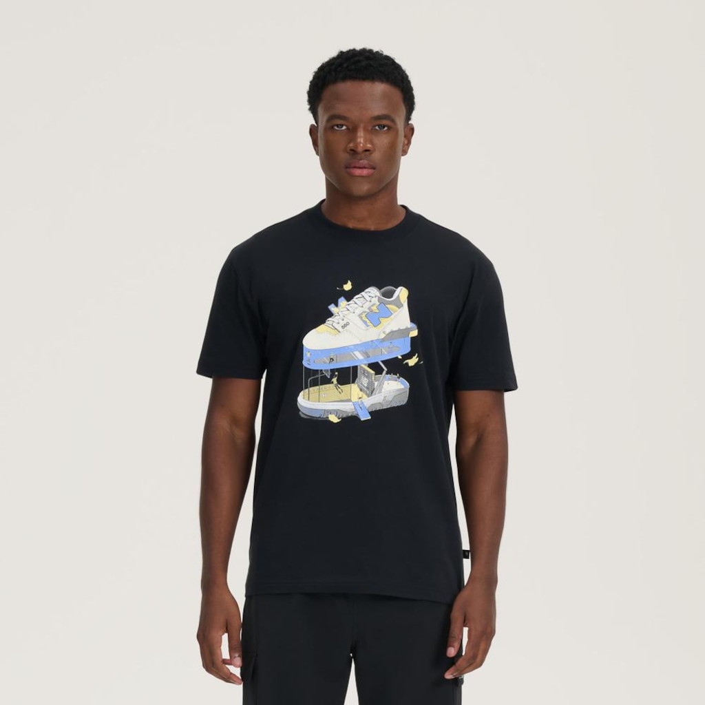 Camiseta New Balance Athletics Multi Color - Masculina