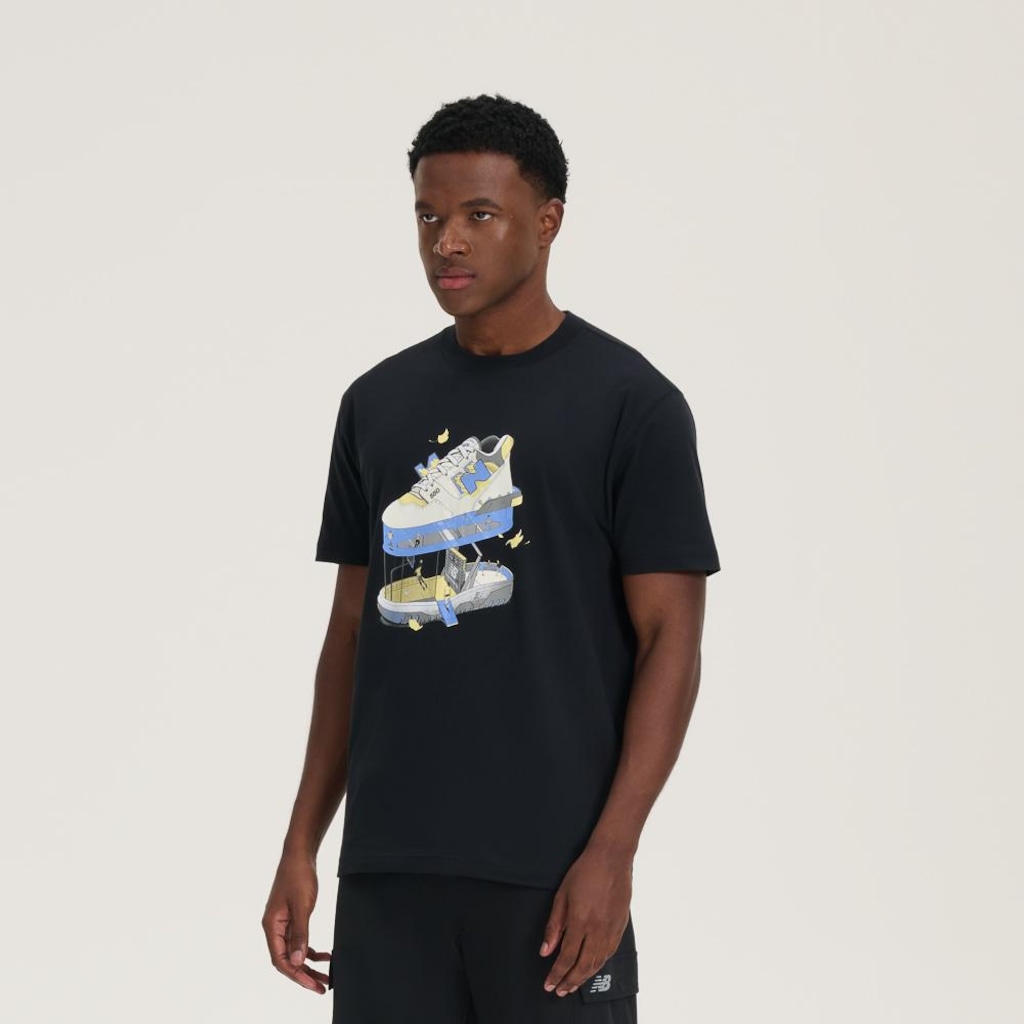 Imagem 2 do produto Camiseta New Balance Athletics Multi Color - Masculina