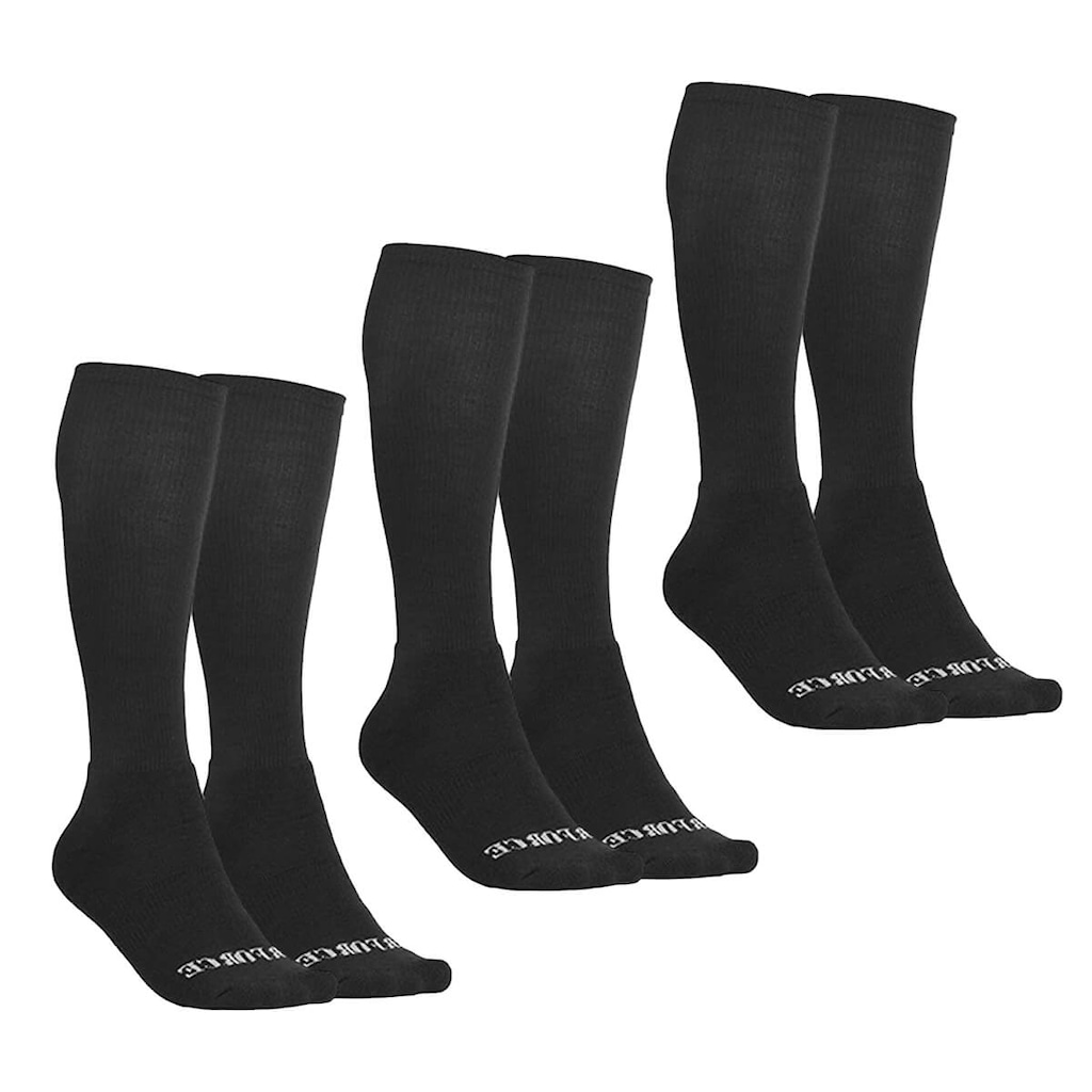 Meia Cano Alto BR Force Tática Batalha - 03 Pares - Unissex