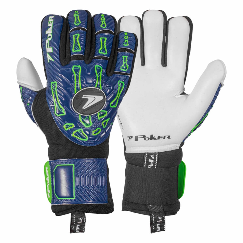 Luva de Futebol Adulto Poker Campo Profissional Hug Flex 4