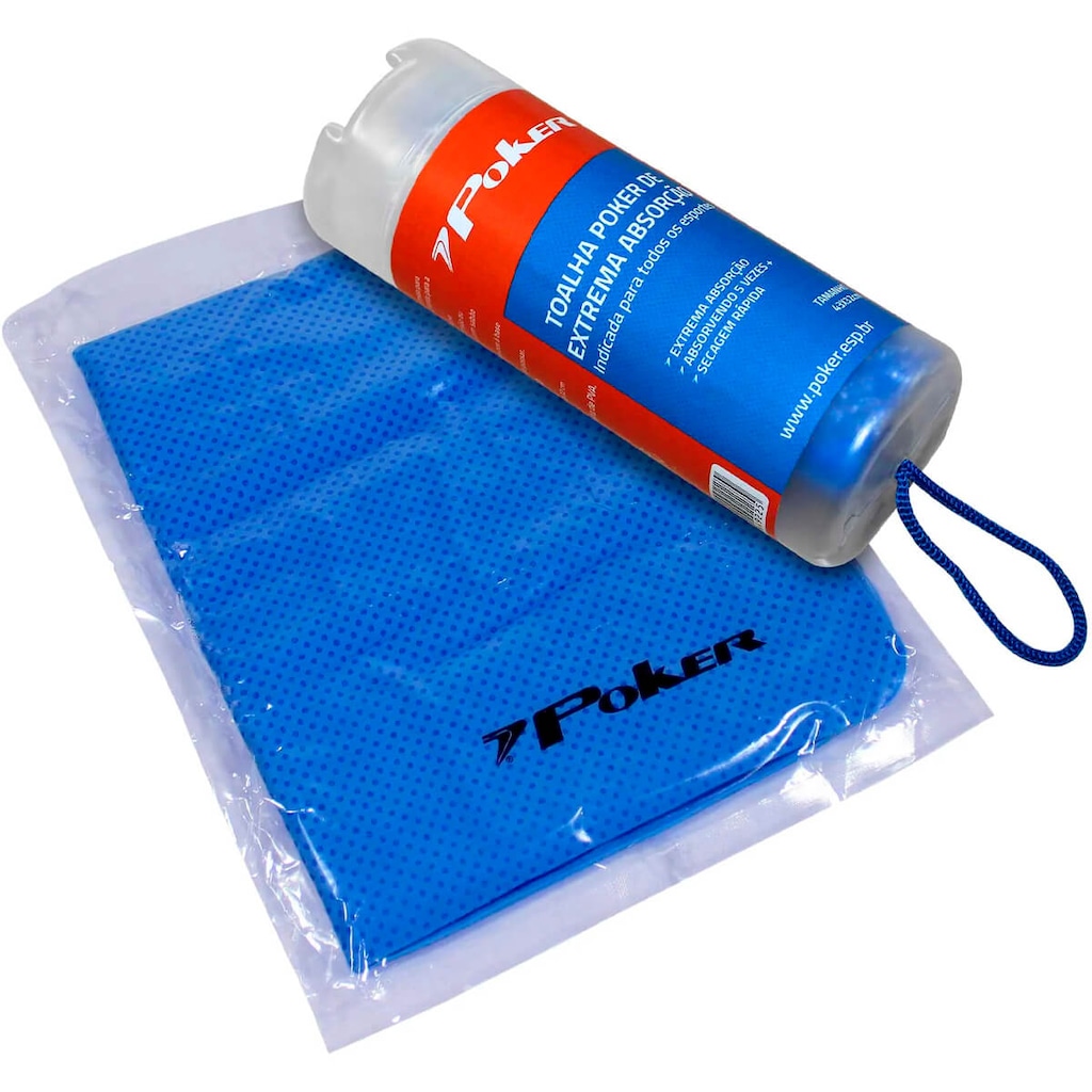 Toalha Poker Esportiva PVA Alta Absorcao Media
