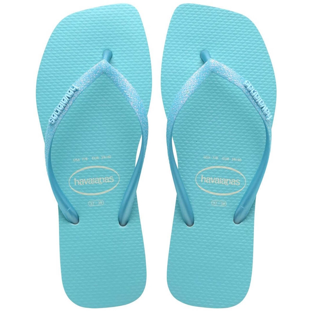 Chinelo Havaianas Slim Square Glitter Neon Feminino