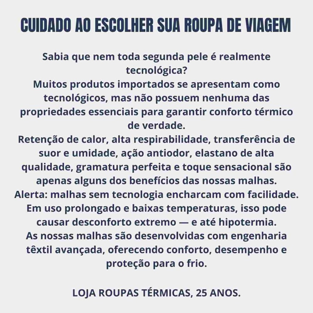 Imagem 4 do produto Camiseta Térmica Segunda Pele Roupas Térmicas - Masculina