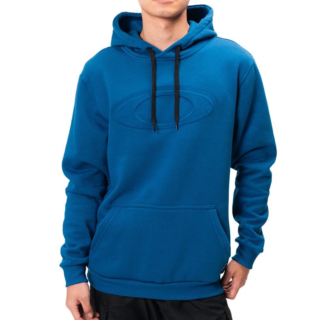 Blusão de Moletom Masculino Oakley Canguru Big O 3D Logo WT25