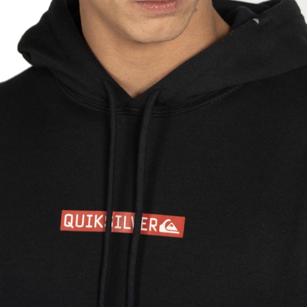 Imagem 3 do produto Blusão de Moletom Masculino Quiksilver Canguru Clicker Logo DNA WT25
