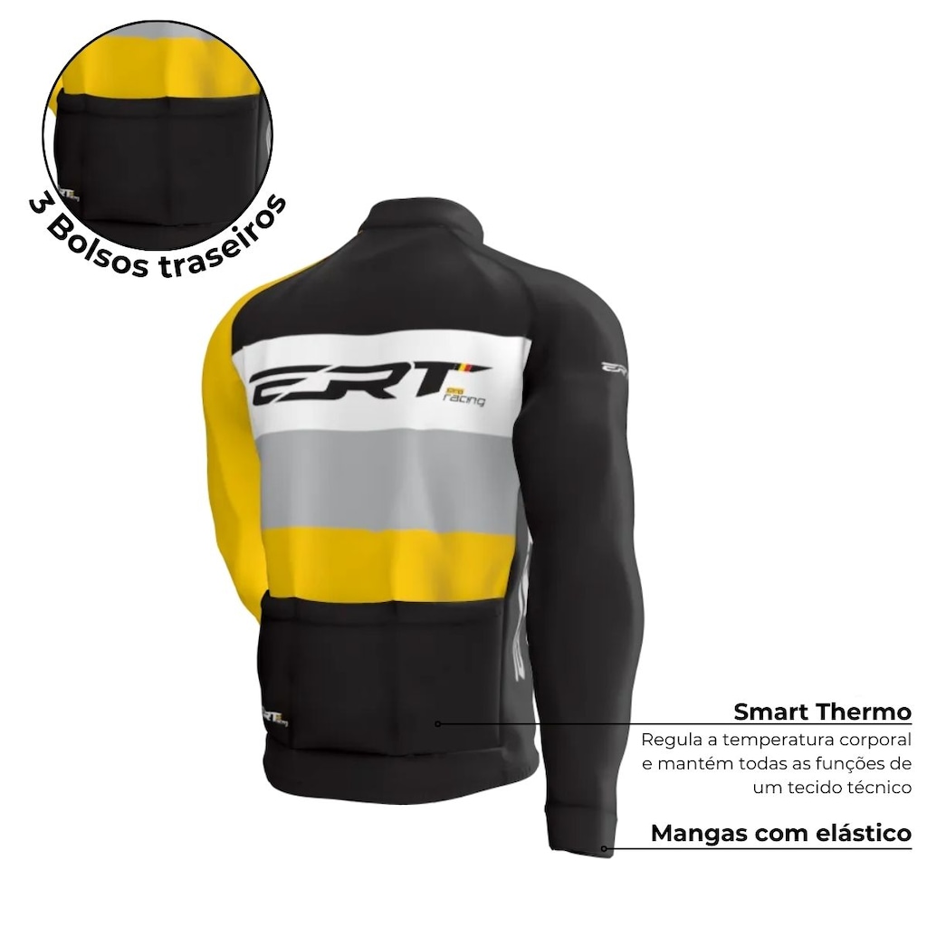 Imagem 2 do produto Jaqueta de Ciclismo Masculina ERT Térmica Pro Racing Vanert