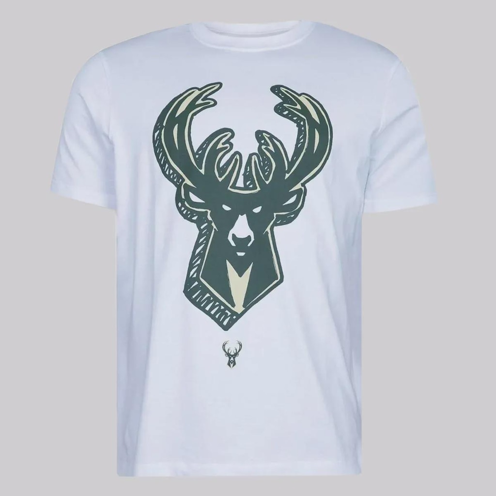 Camiseta New Era NBA Milwaukee Bucks All Core Masculina