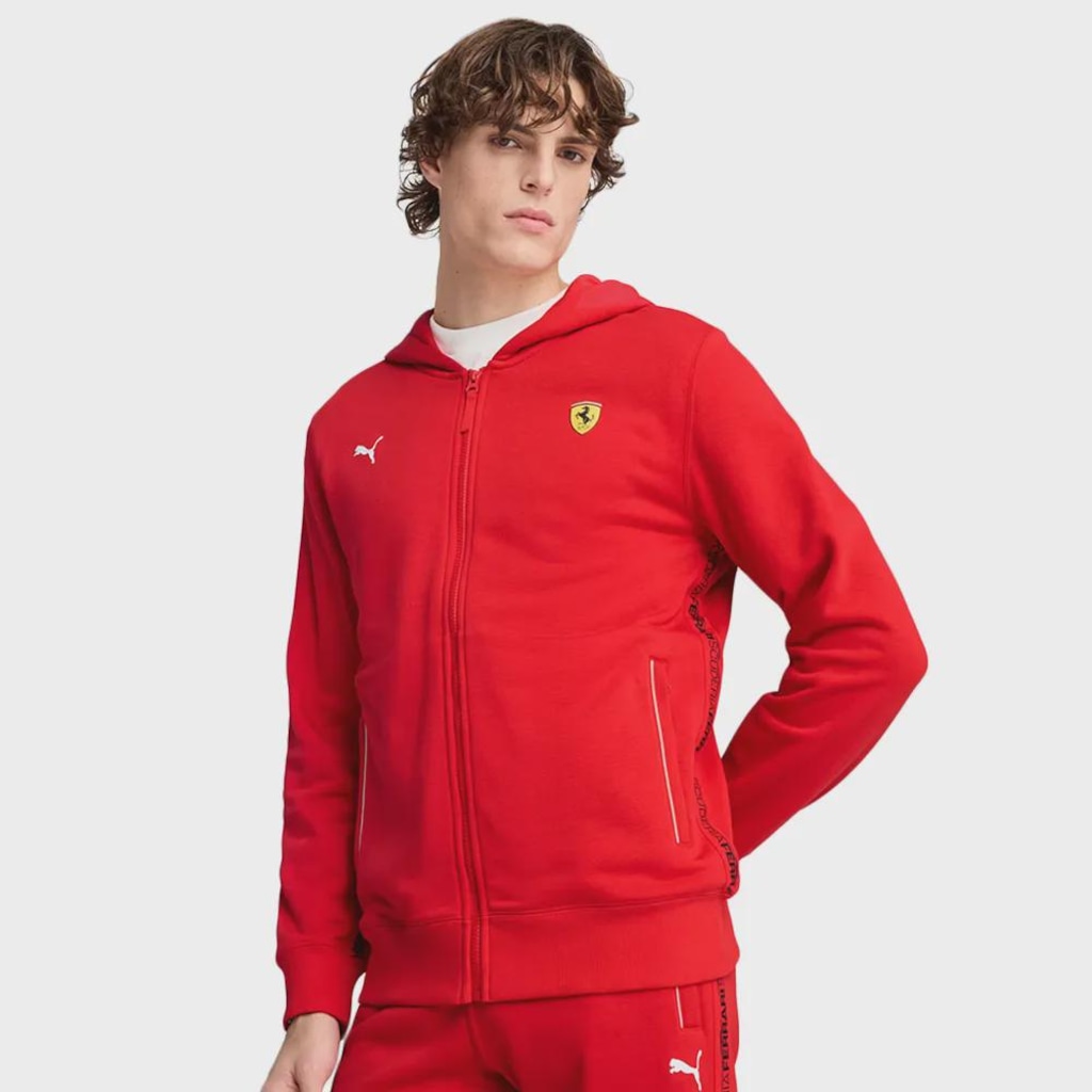 Jaqueta de Moletom Masculina Puma Scuderia Ferrari Race