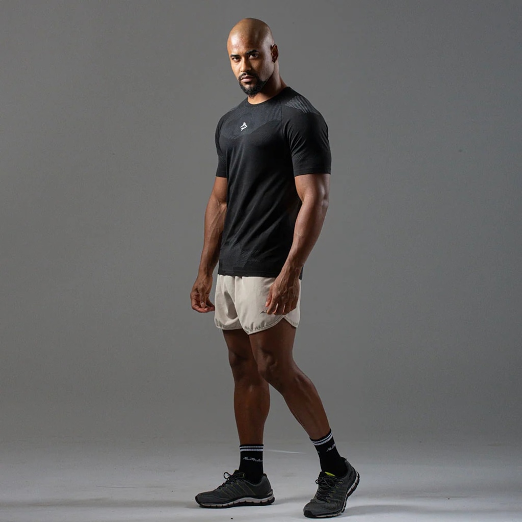 Camiseta Alpha CO. Apex Dry Middle Lupus Sem Costura Masculina