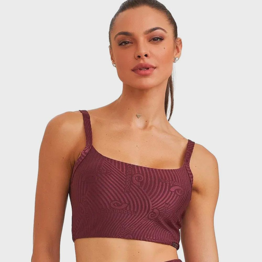 Top Feminino Caju Brasil Exclusivo Fitness Academia