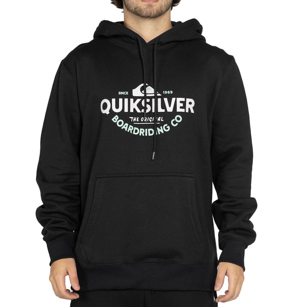 Blusão de Moletom Masculino Quiksilver Canguru Typed Out Arch 18 WT25
