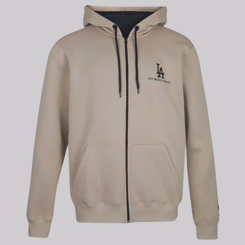 Jaqueta de Moletom Masculina New Era MLB Los Angeles Dodgers