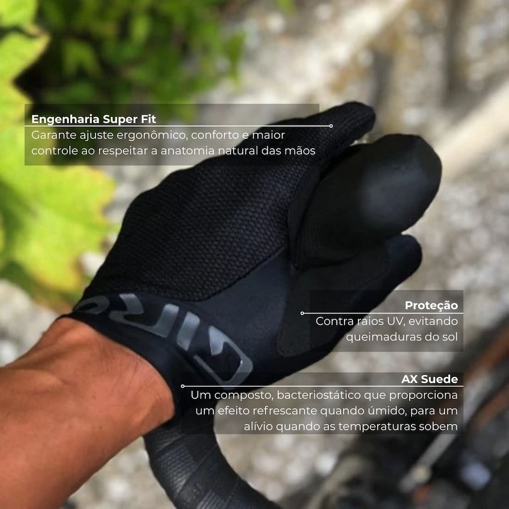 Imagem 4 do produto Luva de Ciclismo Giro dedo longo fechada Trixter