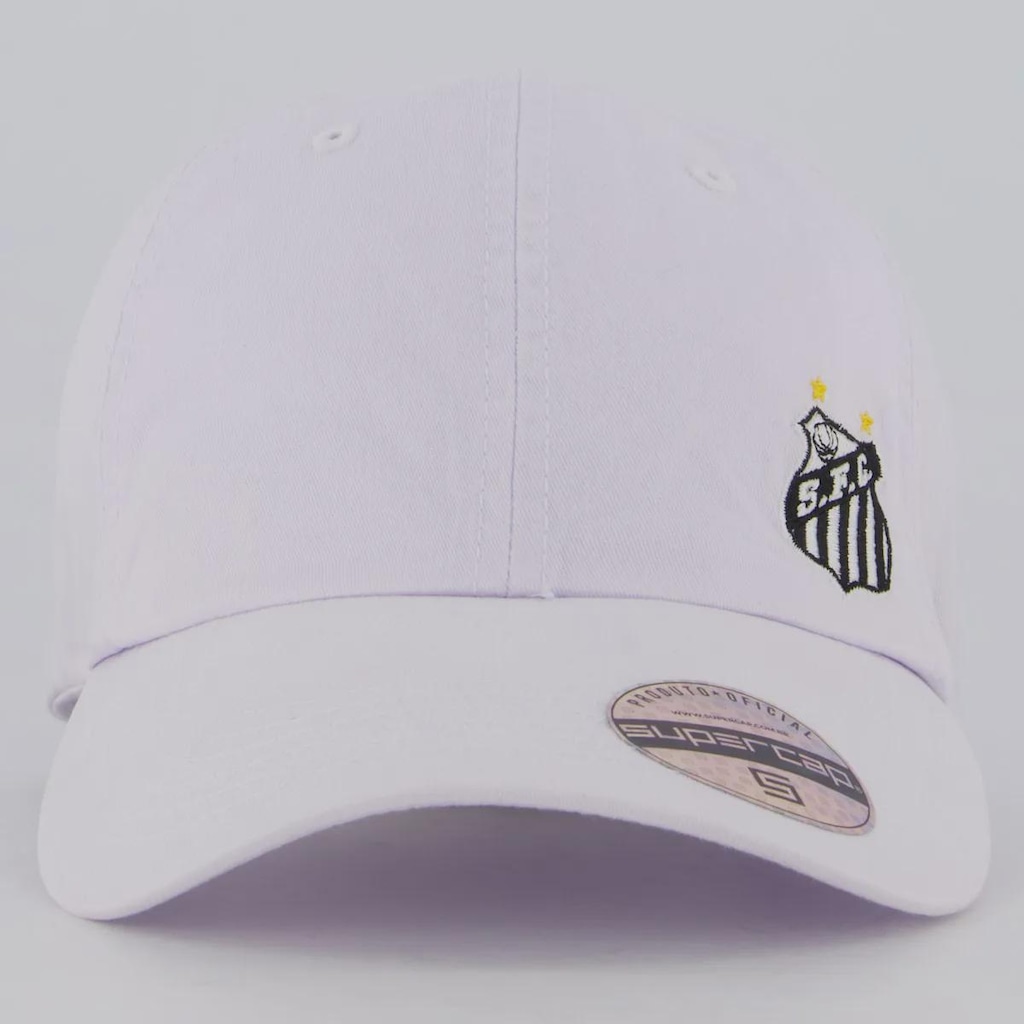 Boné Adulto Santos Supercap 6 Gomos Aba Curva
