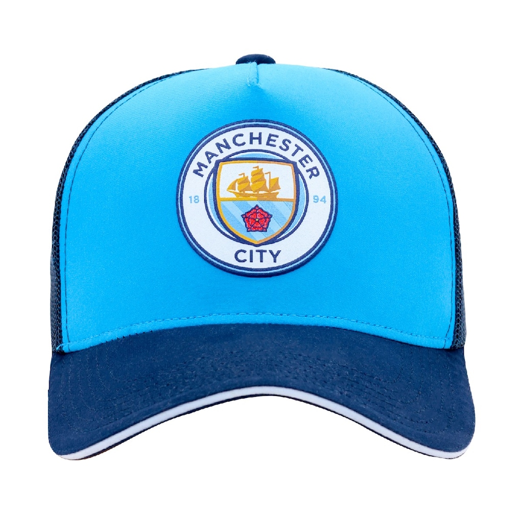 Boné Adulto Manchester City SuperCap Trucker Aba Curva