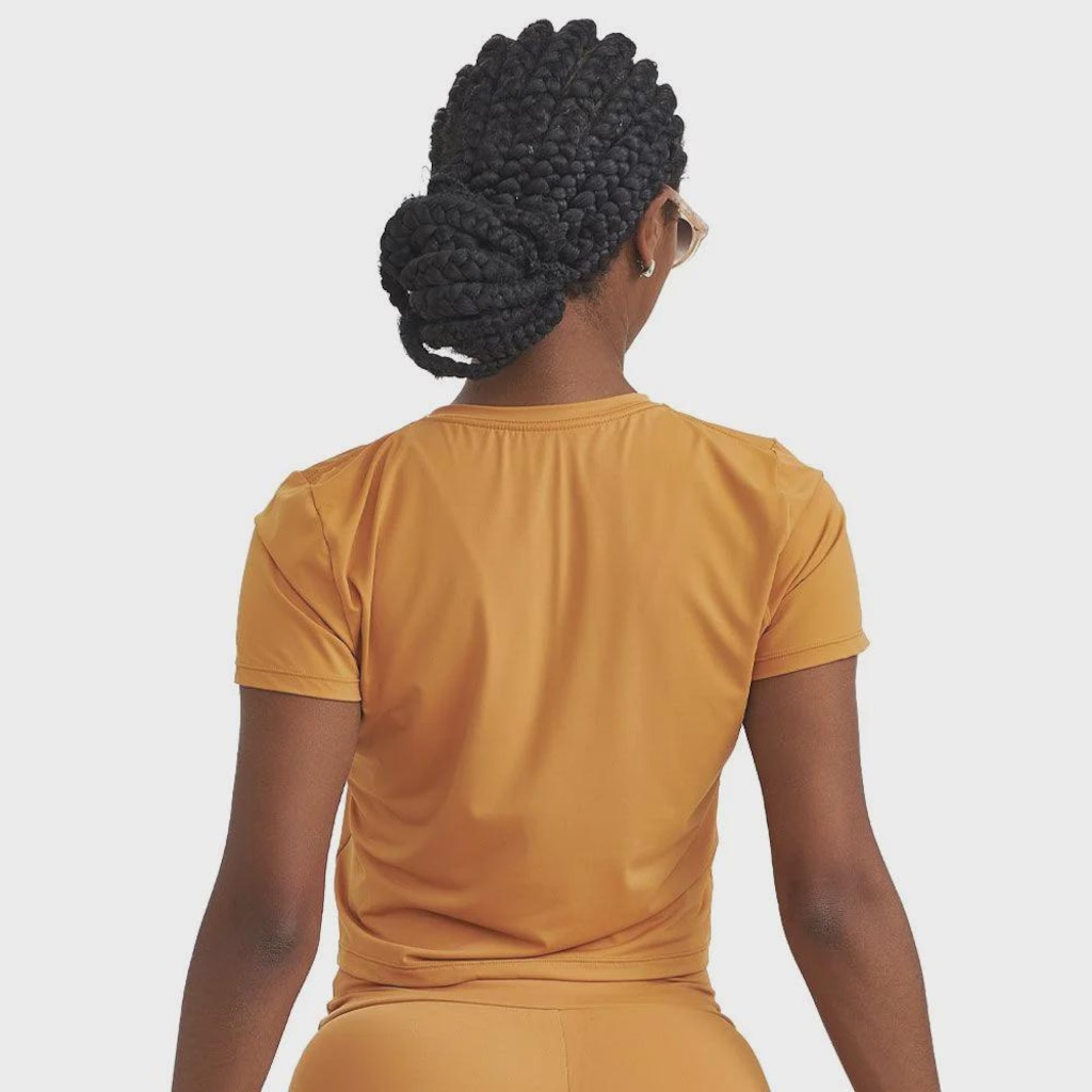 Imagem 2 do produto Blusa Cropped Feminina Caju Brasil Uv Com Silk
