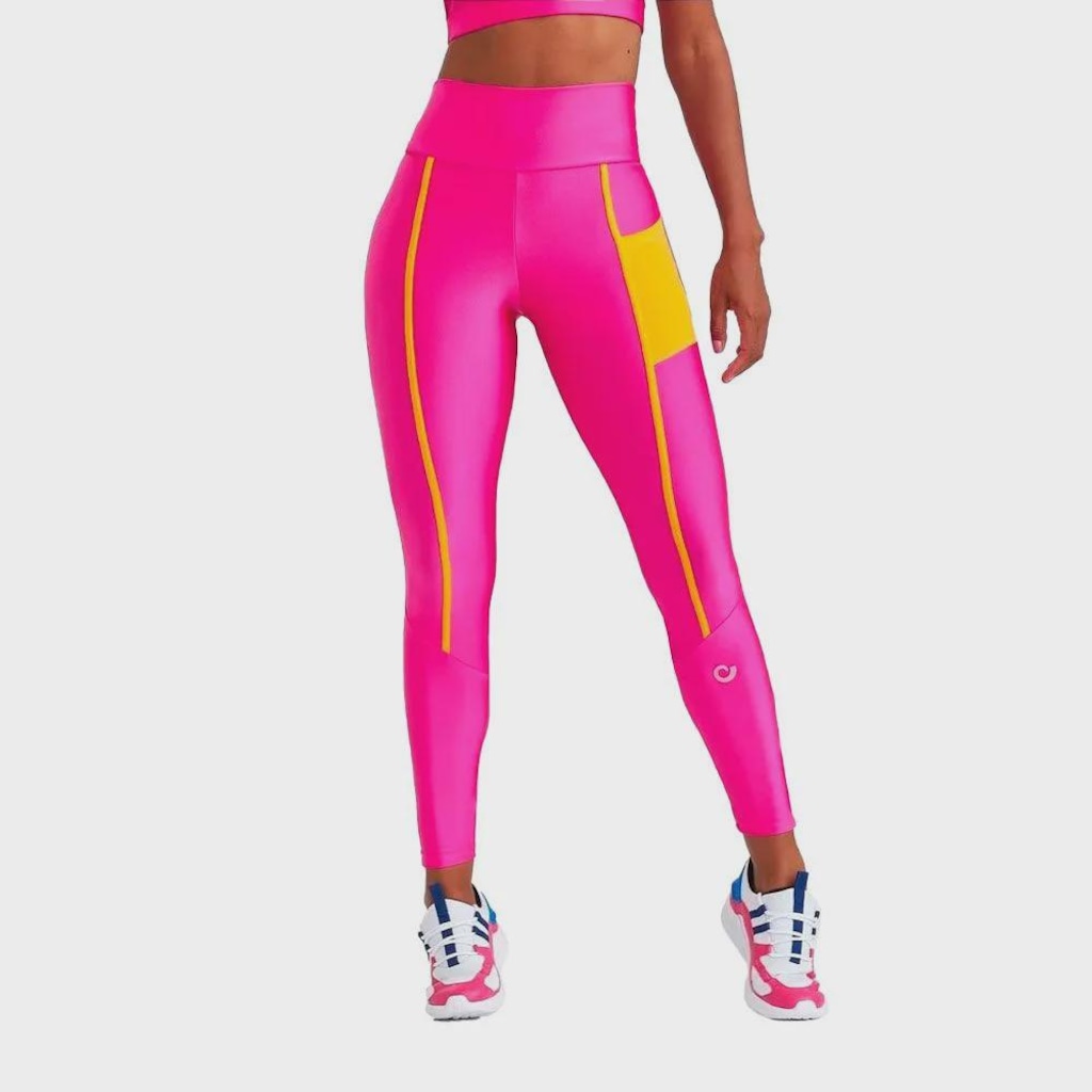 Calça Legging Feminina Caju Brasil Atlanta com Bolso Lateral