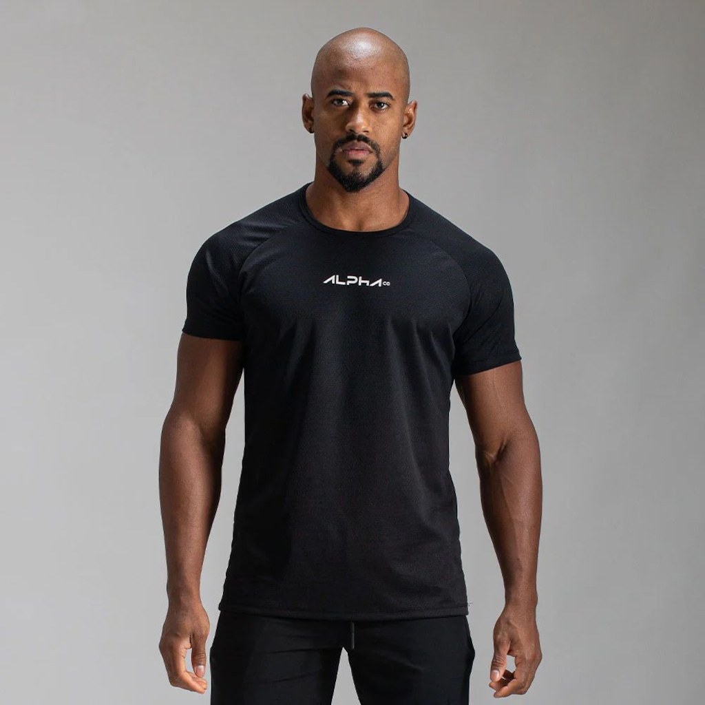 Camiseta Alpha Co Dry Fit Fluid Tec Masculina