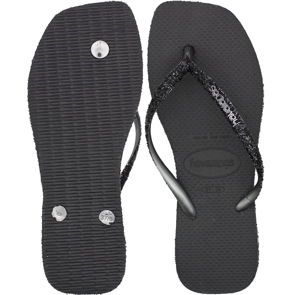 Imagem 3 do produto Chinelo de Dedo Feminino Havaianas Slim Square Sparkle Glitter