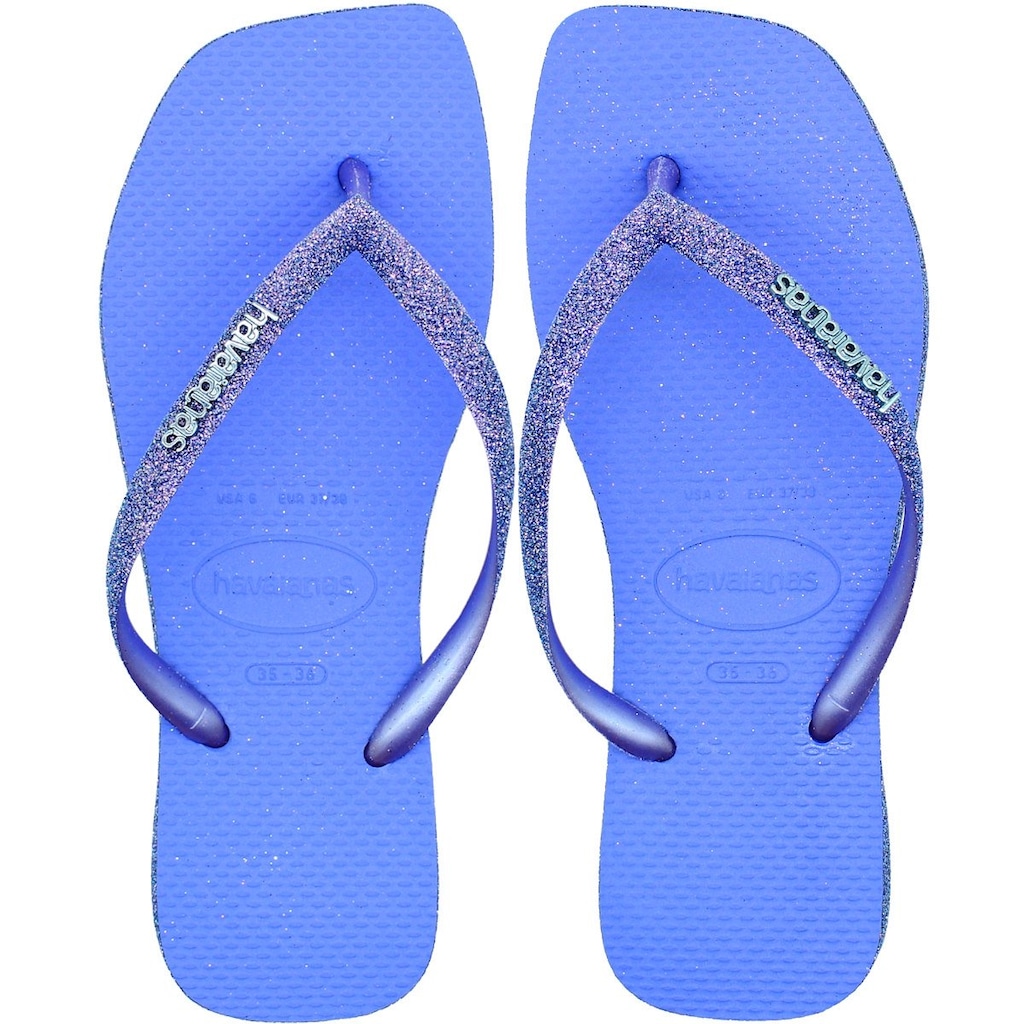 Chinelo de Dedo Feminino Havaianas Slim Square Sparkle Glitter