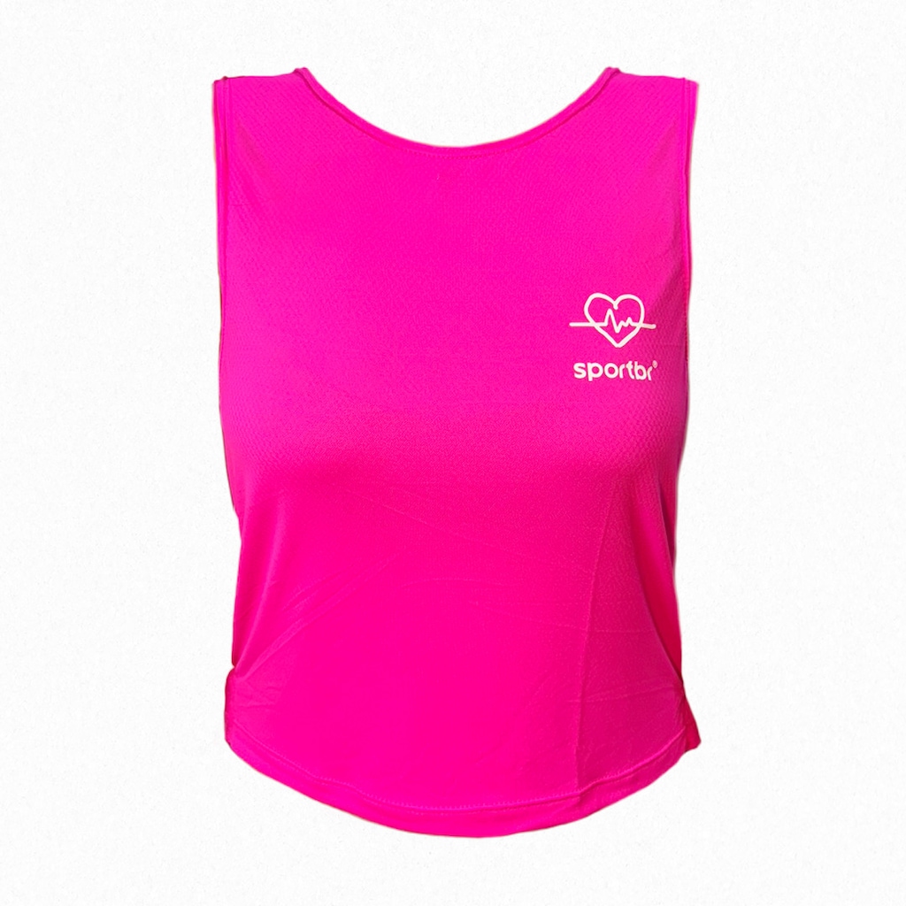 Camiseta Regata Sportbr Cropped Feminina
