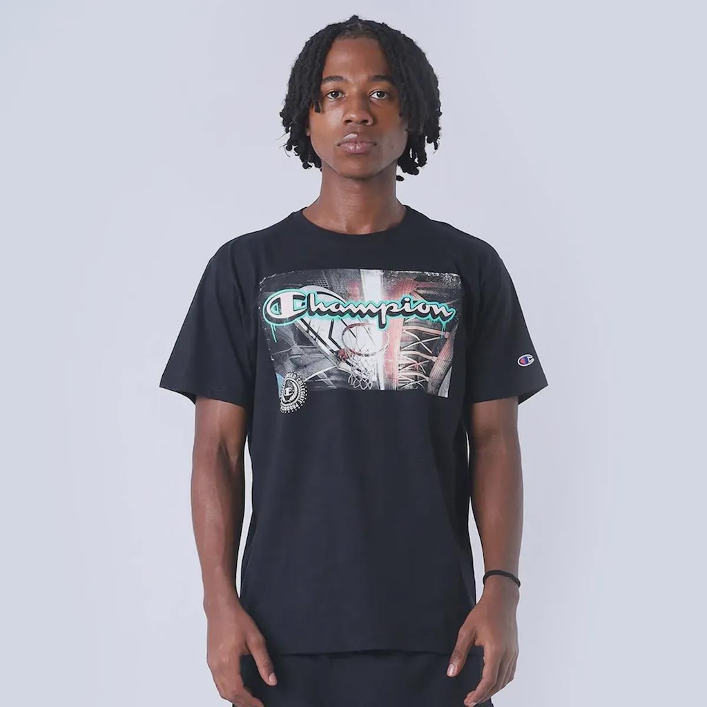 Camiseta Masculina Champion Basket Bridge