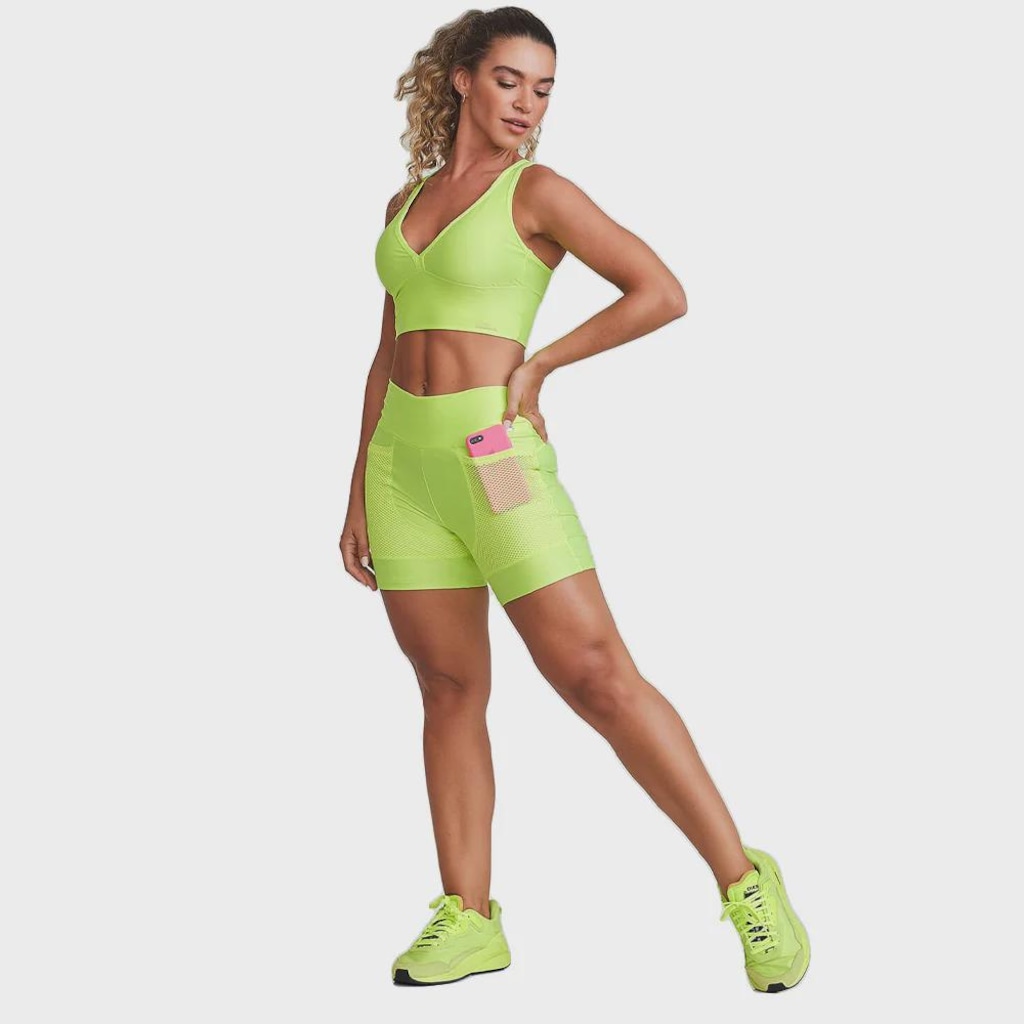 Imagem 3 do produto Short Feminino Caju Brasil Atletika Pocket Spirit