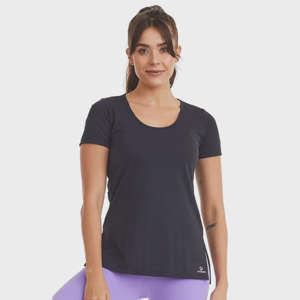 Camiseta Feminina Caju Brasil Slit Classic