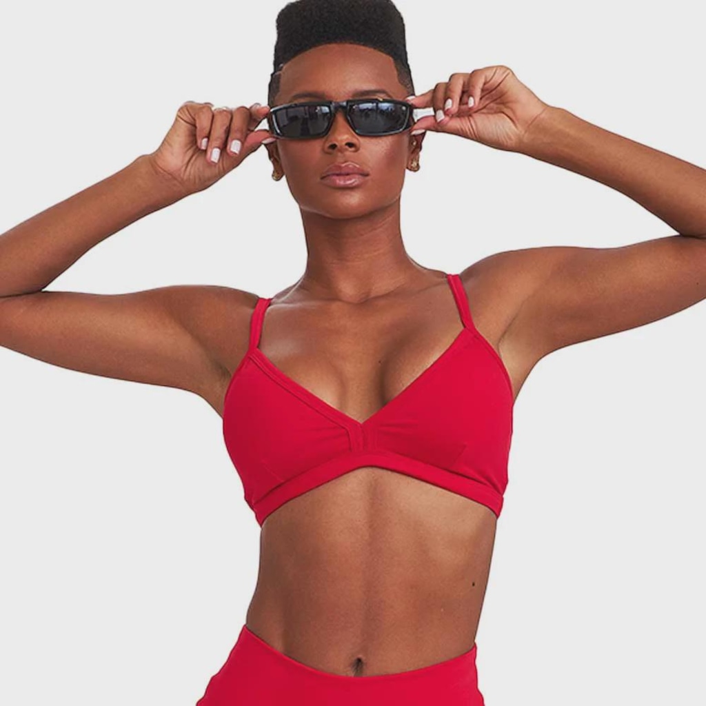 Top Feminino Caju Brasil Triângulo Clássico