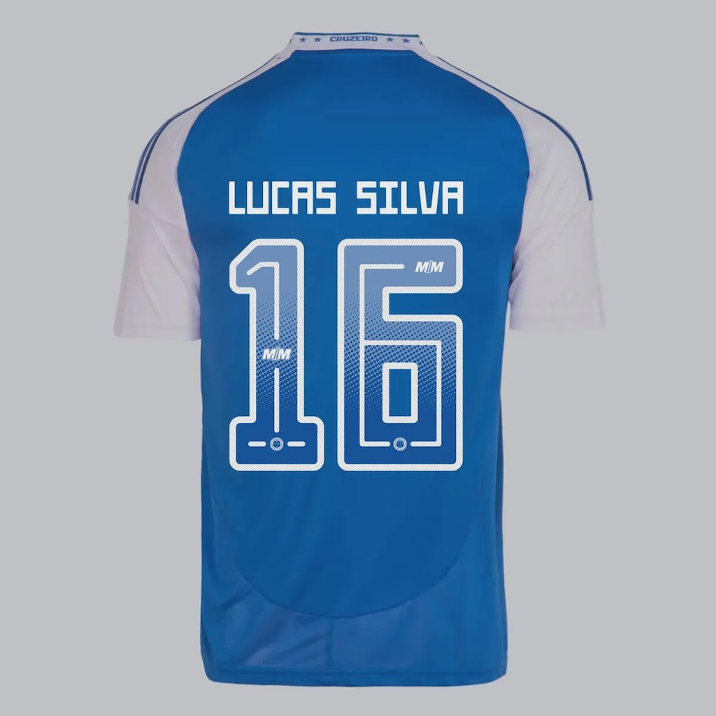 Camisa do Cruzeiro adidas I 2025 16 Lucas Silva Masculina