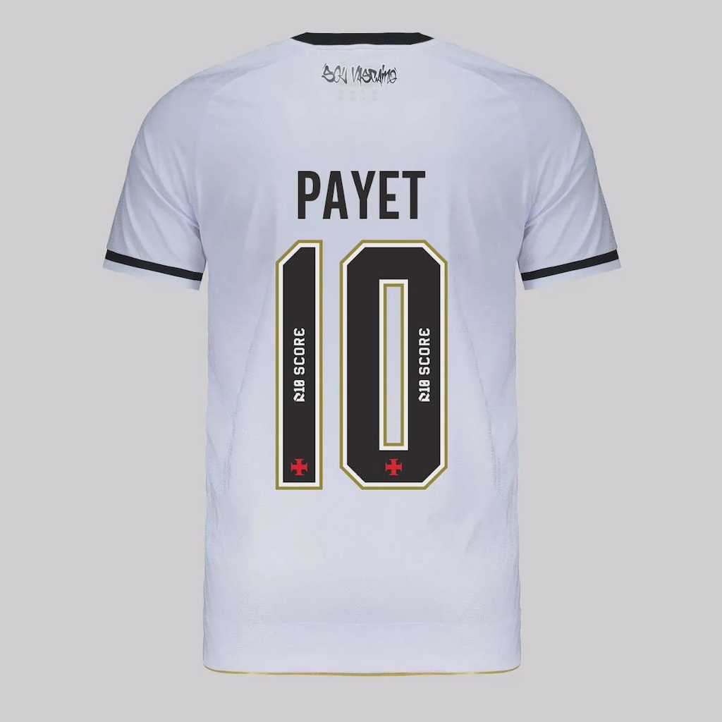Camisa do Vasco II 2025 10 Payet Kappa Masculina