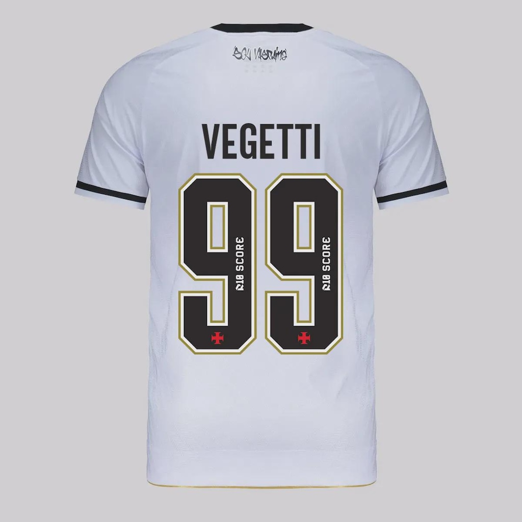 Camisa do Vasco II 2025 99 Vegetti Kappa Masculina