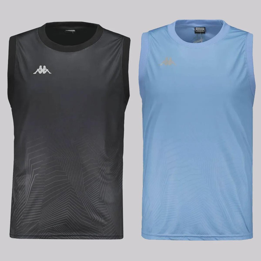 Kit 2 Regatas Kappa Nuuk Preta e Azul