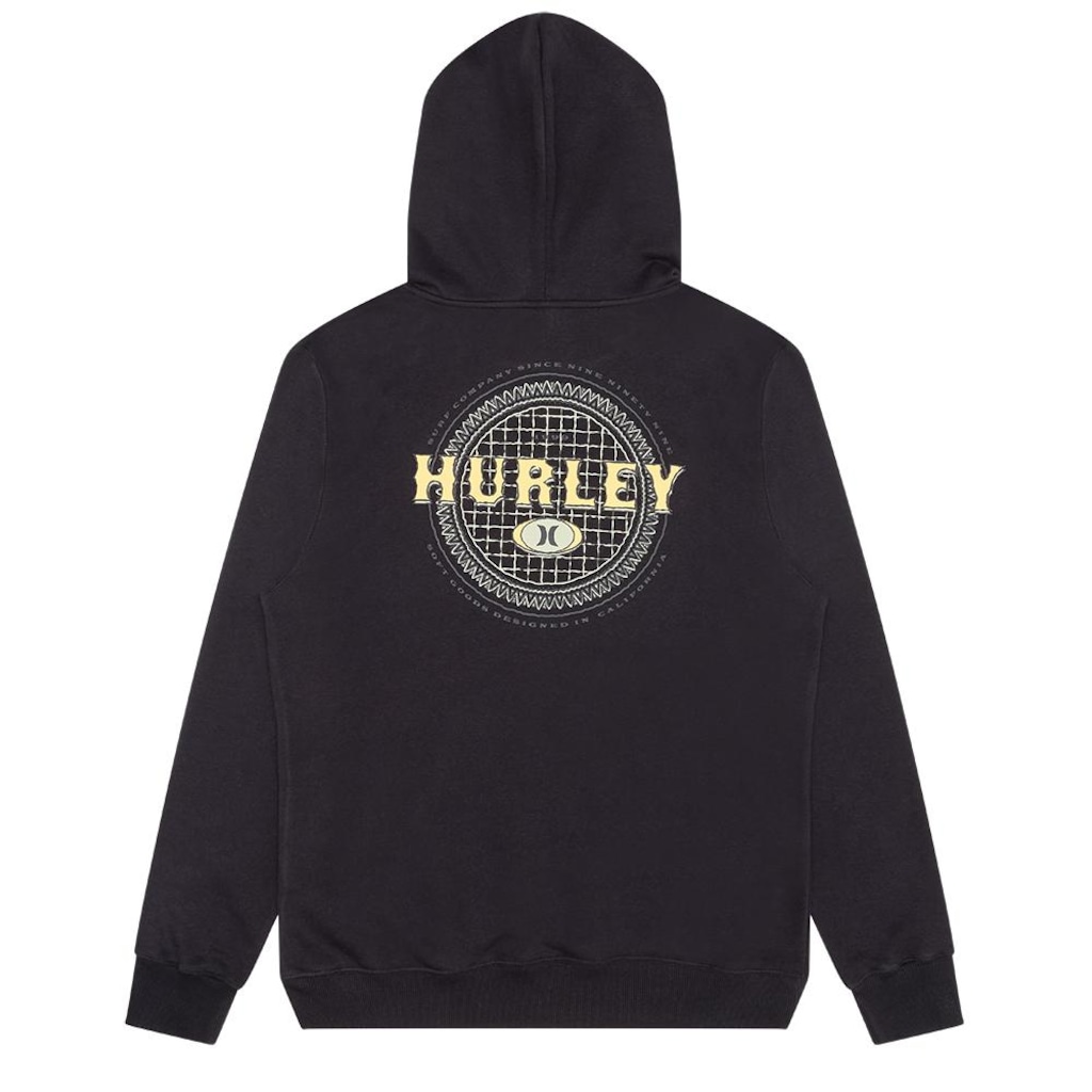 Imagem 2 do produto Blusão de Moletom Masculino Hurley Canguru Retro Waves