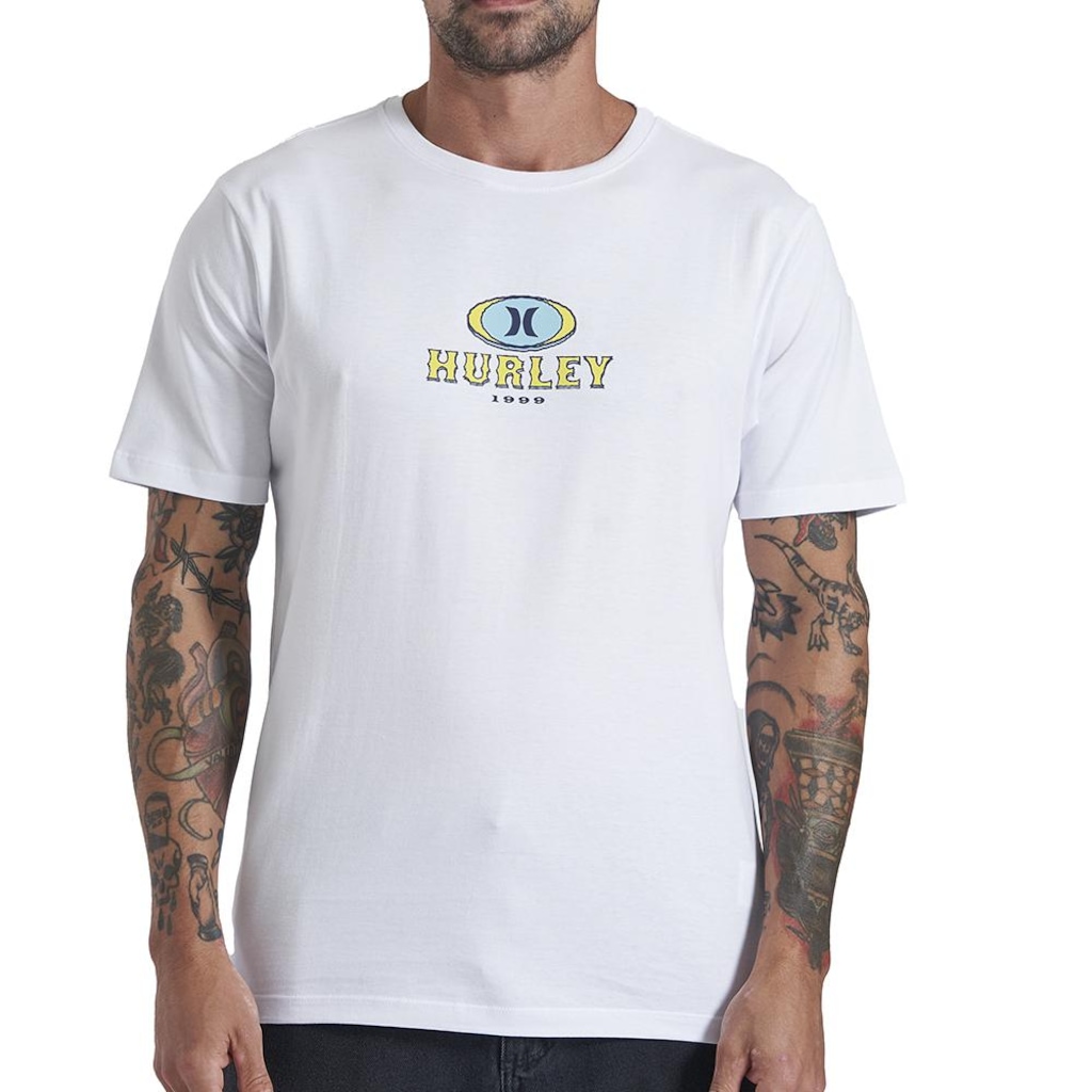 Camiseta Masculina  Hurley Retro Waves